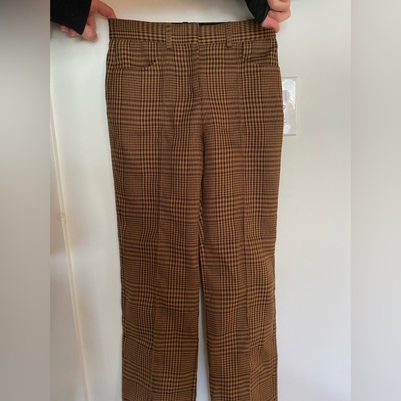 Maje Brown plaid pant - Picture 5 of 5